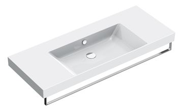 CATALANO ZERO umývadlo 125 cm, s prepadom, Cataglaze+Silver Titanium 0121260001 Obrázek - fotka