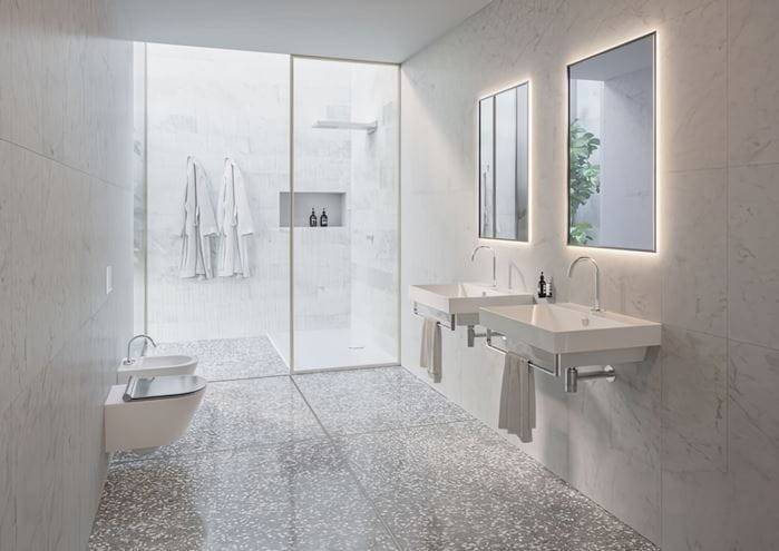 CATALANO ZERO umývadlo 60 cm, s prepadom, Cataglaze+Silver Titanium 0120600001 Obrázek - fotka