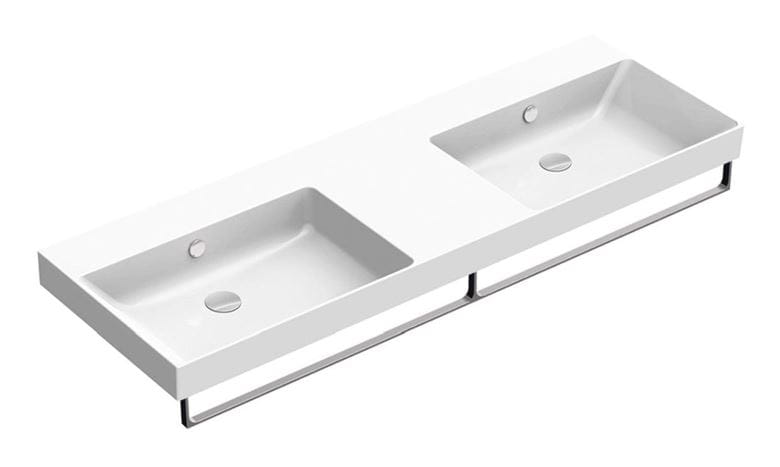 CATALANO ZERO dvojumývadlo 150 cm, s prepadom, Cataglaze+Silver Titanium 0121520001 Obrázek - fotka
