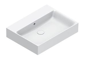 CATALANO PREMIUM umývadlo 60 cm, s prepadom, Cataglaze+Silver Titanium, matná biela