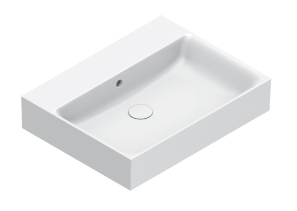 CATALANO PREMIUM umývadlo 60 cm, s prepadom, Cataglaze+Silver Titanium, matná biela 0220600021 Obrázek - Hlavní obrázek