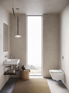 CATALANO PREMIUM umývadlo 60 cm, s prepadom, Cataglaze+Silver Titanium, matná biela 0220600021 Obrázek - fotka