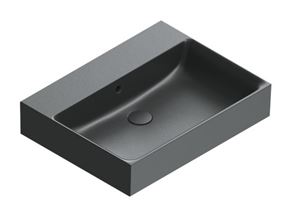 CATALANO PREMIUM umývadlo 60 cm, s prepadom, Cataglaze+Silver Titanium, matná čierna