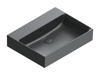 CATALANO PREMIUM umývadlo 60 cm, s prepadom, Cataglaze+Silver Titanium, matná čierna