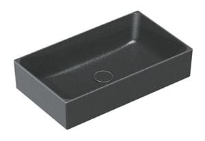 CATALANO PREMIUM umývadlo 60 cm, bez prepadu, Cataglaze+Silver Titanium, matná čierna
