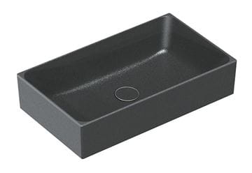 CATALANO PREMIUM umývadlo 60 cm, bez prepadu, Cataglaze+Silver Titanium, matná čierna