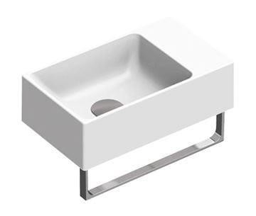 CATALANO PREMIUM umývadielko 40 cm, bez prepadu, Cataglaze+Silver Titanium 0220410001 Obrázek - fotka