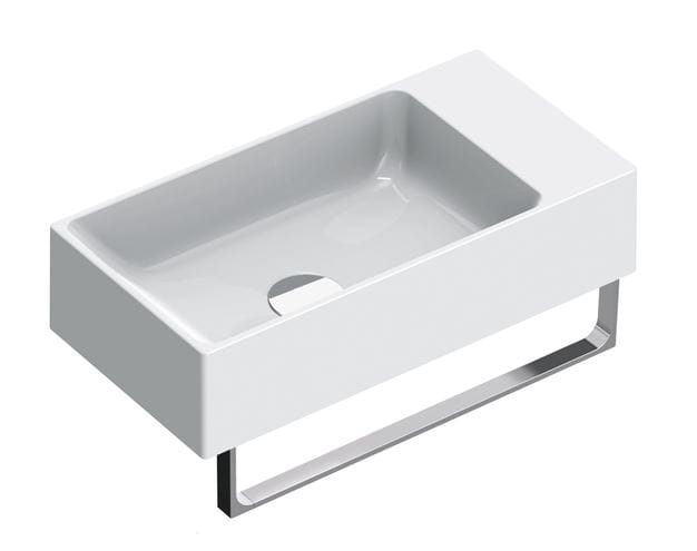 CATALANO PREMIUM umývadielko 50 cm, bez prepadu, Cataglaze+Silver Titanium, matná biela 0220520021 Obrázek - fotka