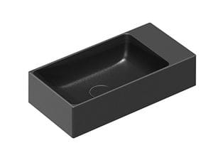 CATALANO PREMIUM umývadielko 50 cm, bez prepadu, Cataglaze+Silver Titanium, matná čierna