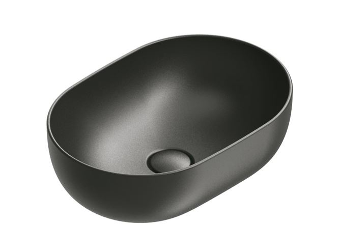 CATALANO SFERA umývadlová misa 50 cm, bez prepadu, Cataglaze+Silver Titanium, matná čierna 0522500022 Obrázek - Hlavní obrázek