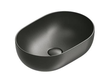 CATALANO SFERA umývadlová misa 50 cm, bez prepadu, Cataglaze+Silver Titanium, matná čierna