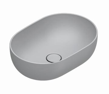 CATALANO SFERA umývadlová misa 50 cm, bez prepadu, Cataglaze+Silver Titanium, cemento matt