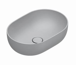 CATALANO SFERA umývadlová misa 50 cm, bez prepadu, Cataglaze+Silver Titanium, cemento matt