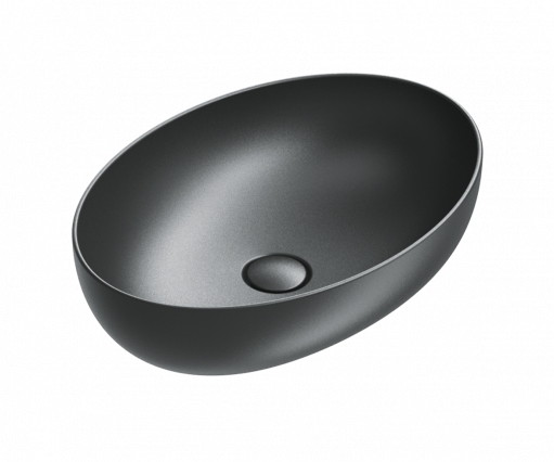 CATALANO SFERA umývadlová misa 60 cm, bez prepadu, Cataglaze+Silver Titanium, matná čierna 0522600022 Obrázek - Hlavní obrázek