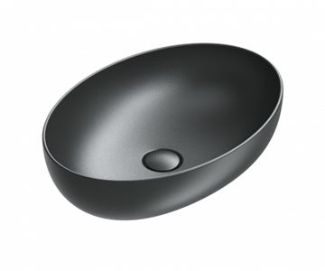 CATALANO SFERA umývadlová misa 60 cm, bez prepadu, Cataglaze+Silver Titanium, matná čierna