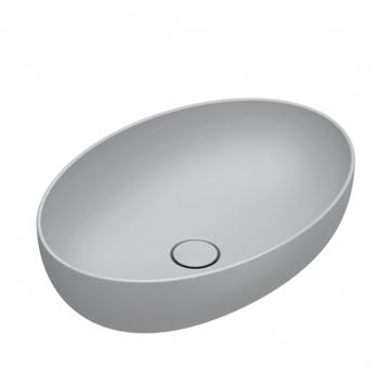 CATALANO SFERA umývadlová misa 60 cm, bez prepadu, Cataglaze+Silver Titanium, cemento matt