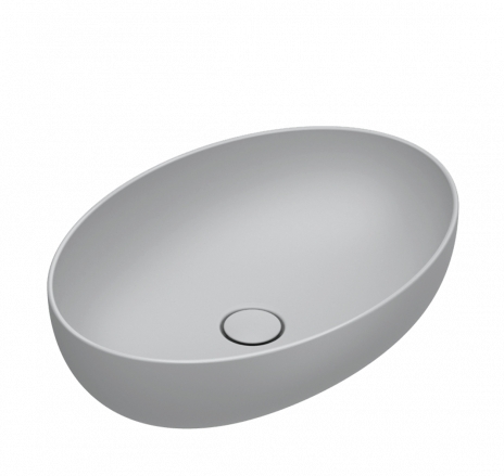 CATALANO SFERA umývadlová misa 60 cm, bez prepadu, Cataglaze+Silver Titanium, cemento matt 0522600023 Obrázek - Hlavní obrázek