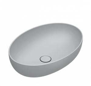 CATALANO SFERA umývadlová misa 60 cm, bez prepadu, Cataglaze+Silver Titanium, cemento matt