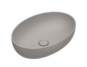 CATALANO SFERA umývadlová misa 60 cm, bez prepadu, Cataglaze+Silver Titanium, tortora matt