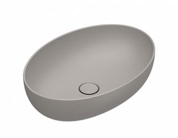 CATALANO SFERA umývadlová misa 60 cm, bez prepadu, Cataglaze+Silver Titanium, tortora matt