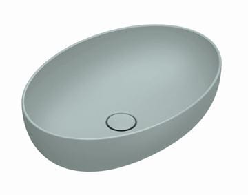 CATALANO SFERA umývadlová misa 60 cm, bez prepadu, Cataglaze+Silver Titanium, acqua matt