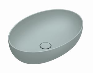 CATALANO SFERA umývadlová misa 60 cm, bez prepadu, Cataglaze+Silver Titanium, acqua matt