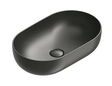 CATALANO SFERA umývadlová misa 60 cm, bez prepadu, Cataglaze+Silver Titanium, matná čierna