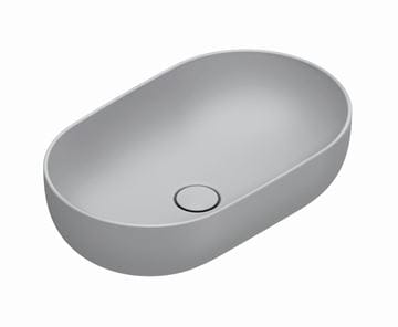 CATALANO SFERA umývadlová misa 60 cm, bez prepadu, Cataglaze+Silver Titanium, cemento matt