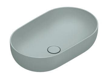 CATALANO SFERA umývadlová misa 60 cm, bez prepadu, Cataglaze+Silver Titanium, acqua matt