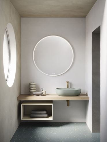 CATALANO SFERA umývadlová misa 60 cm, bez prepadu, Cataglaze+Silver Titanium, acqua matt 0522610028 Obrázek - fotka