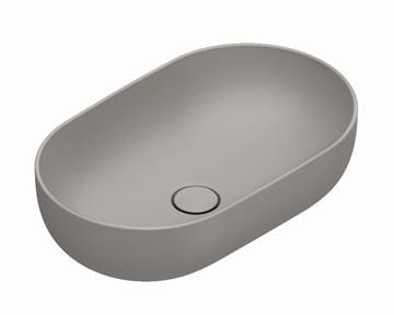 CATALANO SFERA umývadlová misa 60 cm, bez prepadu, Cataglaze+Silver Titanium, tortora matt