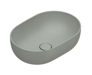 CATALANO SFERA umývadlová misa 50 cm, bez prepadu, Cataglaze+Silver Titanium, acqua matt