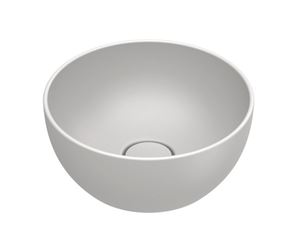 CATALANO SFERA umývadlová misa 32 cm, bez prepadu, Cataglaze+Silver Titanium, matná biela