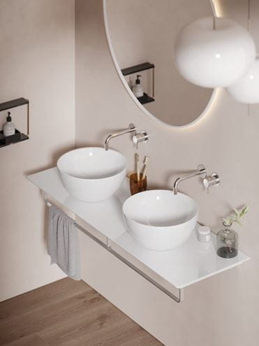 CATALANO SFERA umývadlová misa 42 cm, bez prepadu, Cataglaze+Silver Titanium, matná čierna 0523430022 Obrázek - fotka