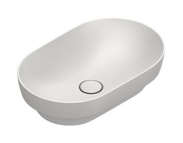 CATALANO SFERA umývadlová misa 55 cm, bez prepadu, Cataglaze+Silver Titanium, matná biela