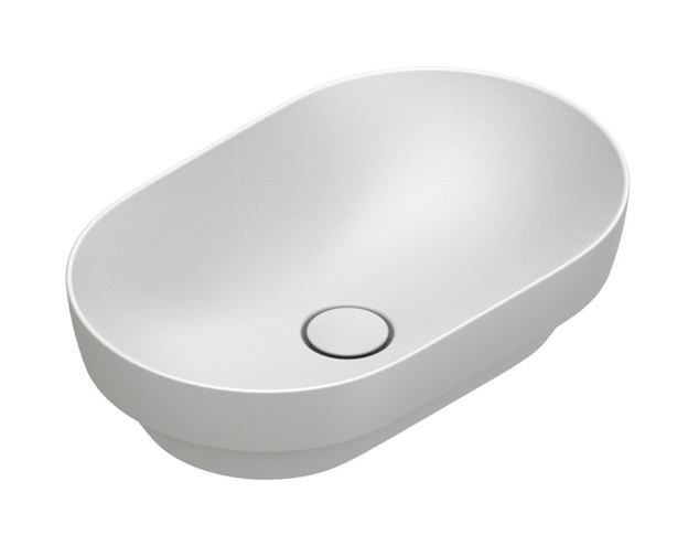 CATALANO SFERA umývadlová misa 55 cm, bez prepadu, Cataglaze+Silver Titanium, matná biela 0524550021 Obrázek - Hlavní obrázek