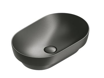 CATALANO SFERA umývadlová misa 55 cm, bez prepadu, Cataglaze+Silver Titanium, matná čierna