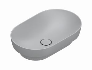CATALANO SFERA umývadlová misa 55 cm, bez prepadu, Cataglaze+Silver Titanium, cemento matt
