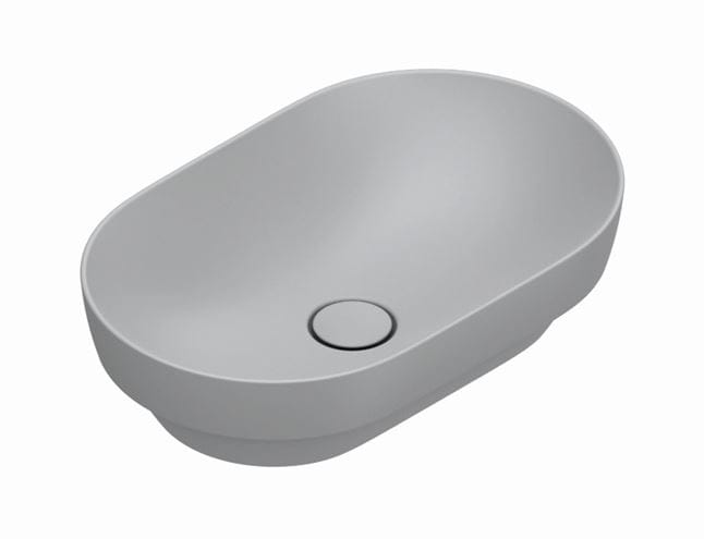 CATALANO SFERA umývadlová misa 55 cm, bez prepadu, Cataglaze+Silver Titanium, cemento matt 0524550023 Obrázek - Hlavní obrázek