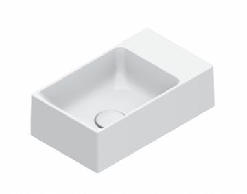 CATALANO PREMIUM umývadielko 40 cm, bez prepadu, Cataglaze+Silver Titanium