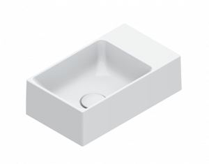 CATALANO PREMIUM umývadielko 50 cm, bez prepadu, Cataglaze+Silver Titanium, matná biela