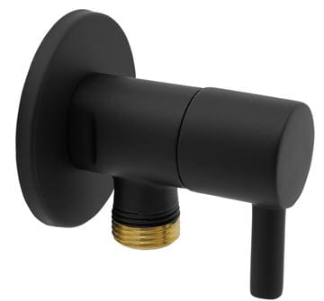 NOVASERVIS rohový ventil 1/2"x3/8", matná čierna 