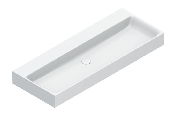 CATALANO PREMIUM umývadlo 120 cm, bez prepadu, Cataglaze+Silver Titanium 0221200001 Obrázek - Hlavní obrázek