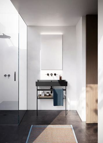 CATALANO PREMIUM umývadlo 80 cm, s prepadom, Cataglaze+Silver Titanium 0220800001 Obrázek - fotka