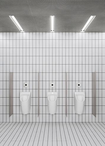 CATALANO COMFORT pisoár, zadný prívod vody, SaveWater splachovanie, Cataglaze+Silver Titanium 31-0932641001 Obrázek - fotka