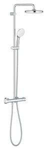GROHE TEMPESTA SYSTEM 210 sprchový set s termostatickou batériou, horná sprcha, ručná sprcha s 2 prúdmi, tyč, hadica, chróm