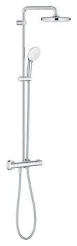 GROHE TEMPESTA SYSTEM 210 sprchový set s termostatickou batériou, horná sprcha, ručná sprcha s 2 prúdmi, tyč, hadica, chróm