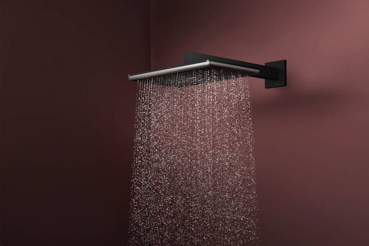 HANSGROHE RAINDANCE ALIVE Q 340 1JET horná sprcha 340x210 mm, matná čierna 24530670 Obrázek - fotka