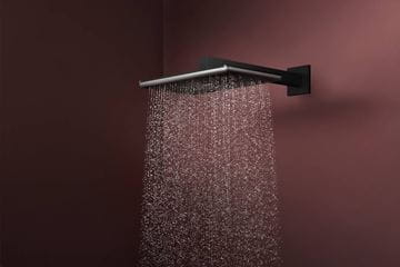 HANSGROHE RAINDANCE ALIVE Q 340 1JET horná sprcha 340x210 mm, matná čierna 24530670 Obrázek - fotka