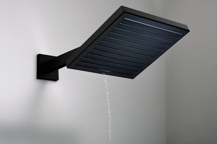 HANSGROHE E sprchové rameno 390 mm, nástenné, matná čierna 24337670 Obrázek - fotka